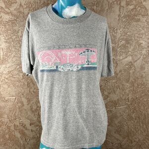 Vintage Opryland USA Theme Park T-Shirt XL Gray 50/50 Blend Pastel Graphic 80’s
